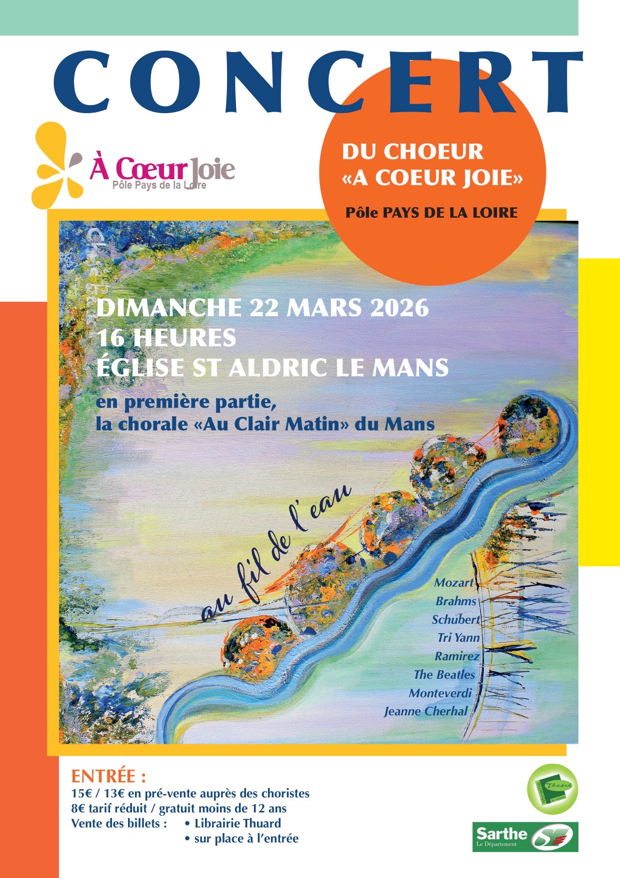 Affiche du concert du 22 mars 2026