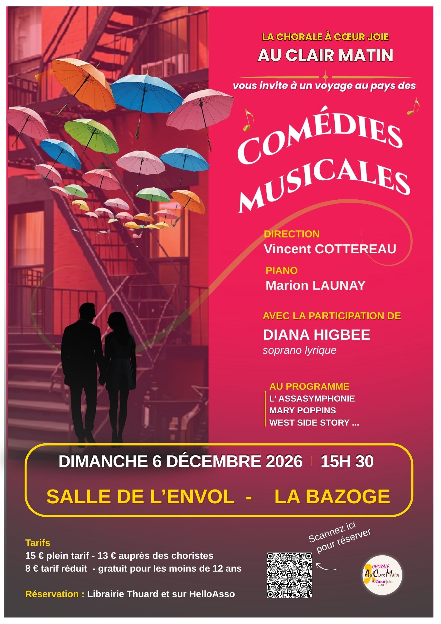 Affiche du concert « Voyage au pays des comédies musicales »